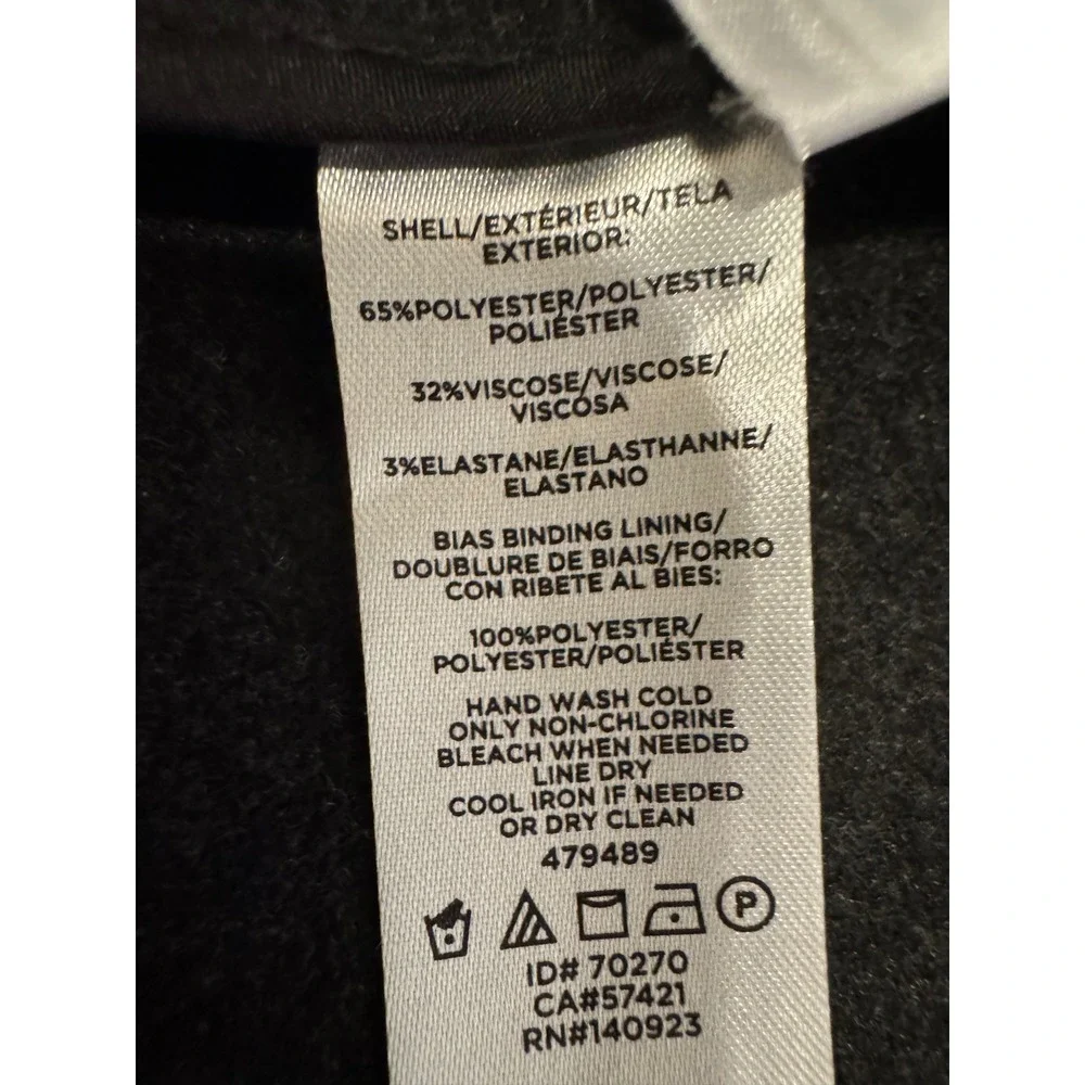 Loft Charcoal Gray Open Front Poncho Wrap Cape Womens XS/S 479489 New